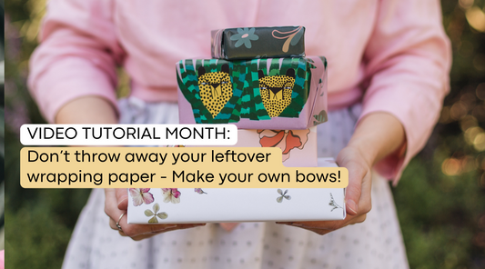 Video Tutorial Month: Creative Wrapping Paper Bows: Make Your Own Statement Bows