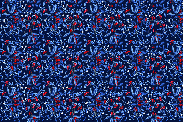 Artwrap Christmas Edition Blue Holly 